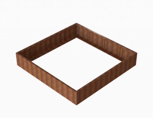 Bloembak Module+ Corten 240x240x42cm