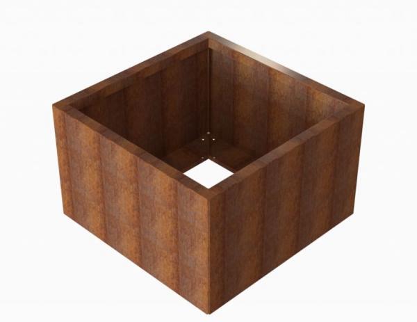 Bloembak Module+ Corten 90x90x56cm