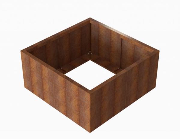Bloembak Module+ Corten 120x120x56cm