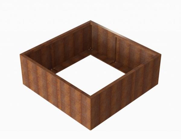 Bloembak Module+ Corten 150x150x56cm