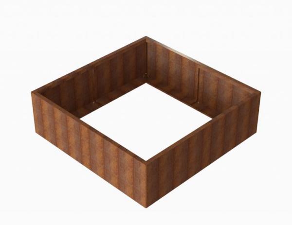 Bloembak Module+ Corten 180x180x56cm