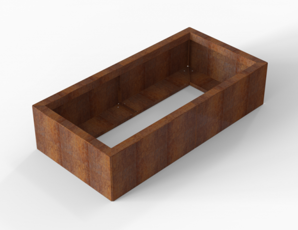 Plantenbak Module+ Corten 60x120x28cm