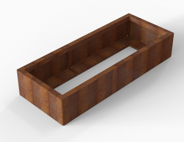 Bloembak Module+ Corten 60x150x28cm