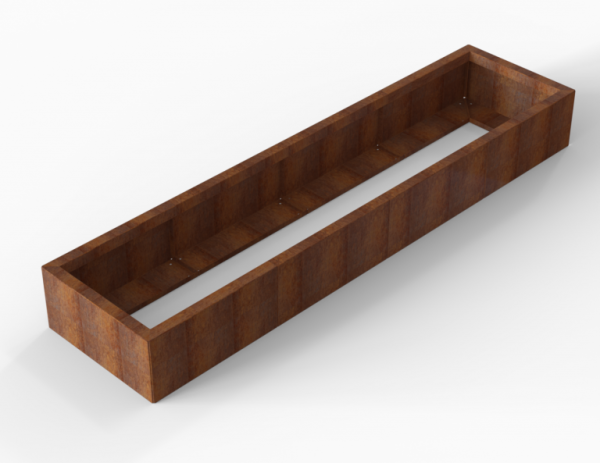 Plantenbak Module+ Corten 60x240x28cm
