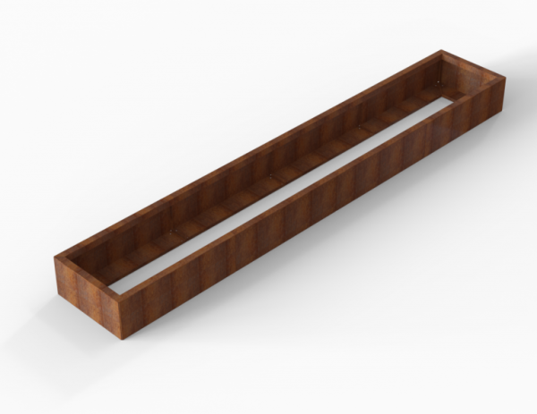 Bloembak Module+ Corten 60x360x28cm