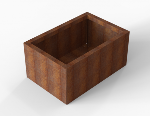 Bloembak Module+ Corten 60x90x42cm