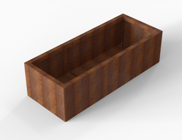 Bloembak Module+ Corten 60x150x42cm