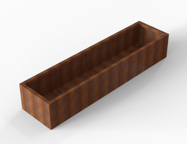 Plantenbak Module+ Corten 60x240x42cm