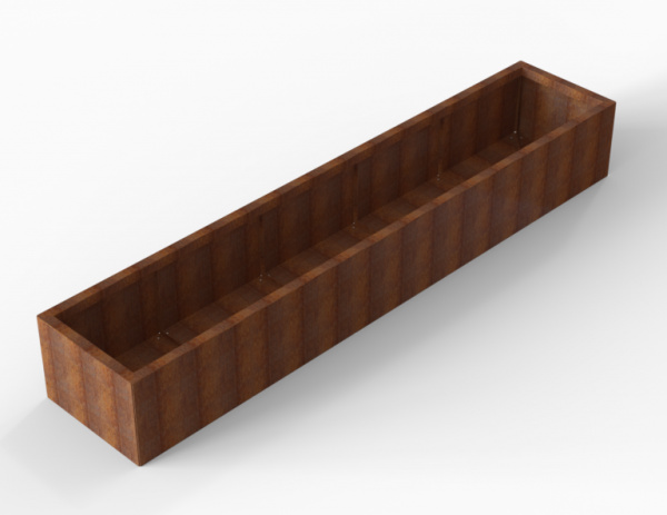 Plantenbak Module+ Corten 60x300x42cm