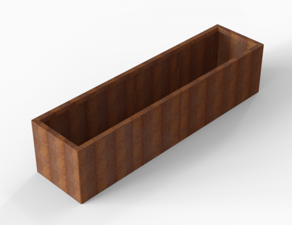 Bloembak Module+ Corten 60x240x56cm