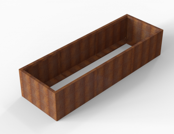 Bloembak Module+ Corten 90x270x56cm