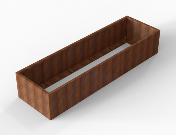 Plantenbak Module+ Corten 90x300x56cm