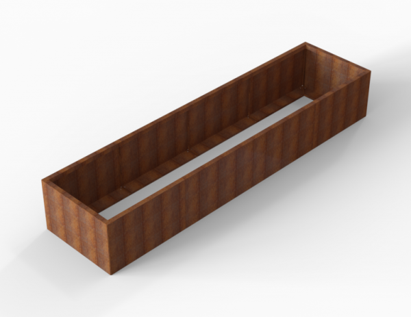 Bloembak Module+ Corten 90x360x56cm