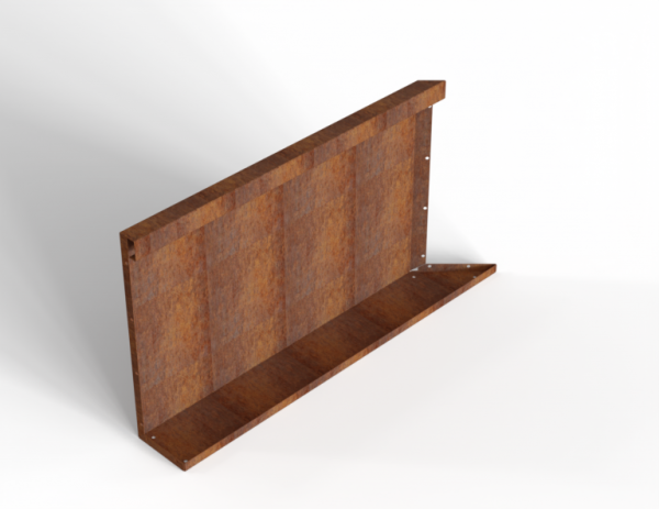Module+ Corten hoekpaneel-L INW. C 90x56cm
