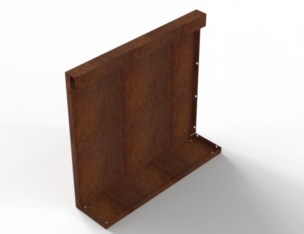 Module+ Corten Paneel A recht 60x56cm