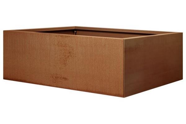 Plantenbak Corten vlak 120x210x60cm