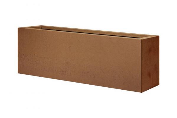 Plantenbak Corten vlak 30x120x40cm