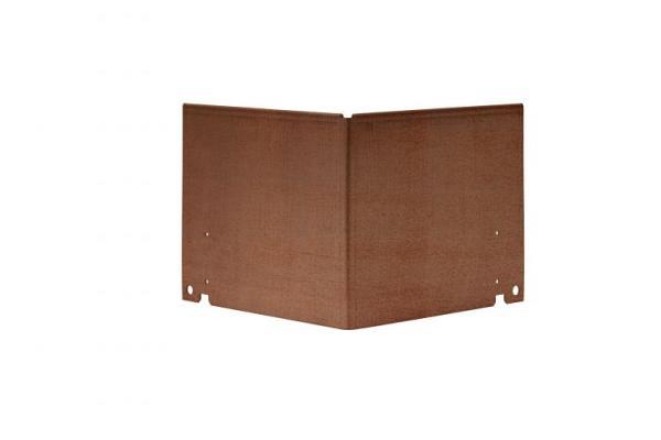 Kantopsluiting Double FLG Corten hoek UITW. 16,5cm