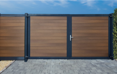 Boston maatwerk Dubbele poort groot max (B) 400cm (H) 200cm incl insteekslot