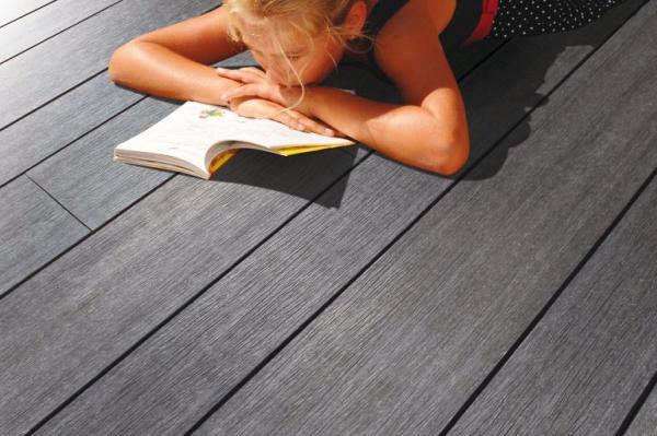 Fundeck Vintage Graphite / Wenge massief 2,3x21cm lengte 400cm