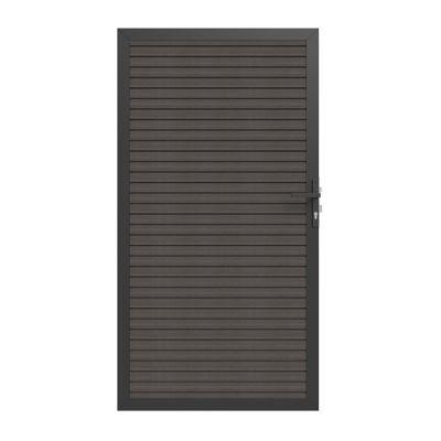 NewTechWood Poort Triple Hor. Silver Gray alum. frame 100x195cm