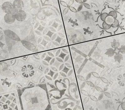 Tugela Ceramica Restopazza Grigio décor 60x60x4cm